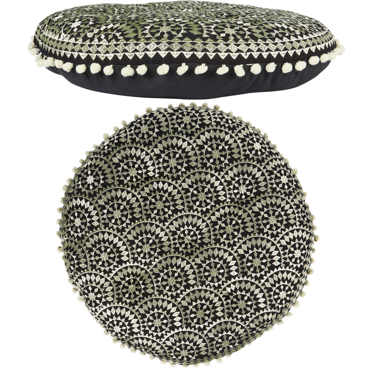 Cojín de suelo de estilo boho, cojín decorativ