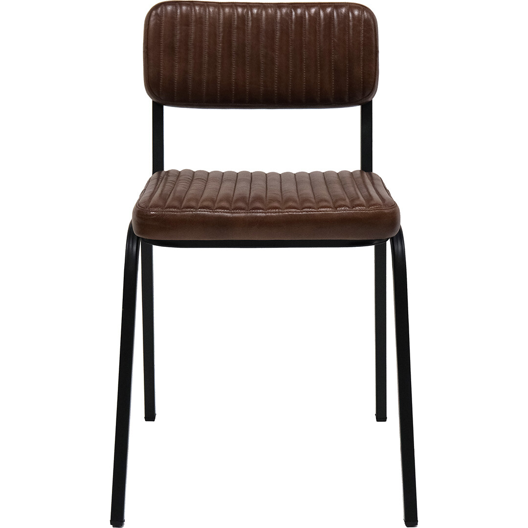 Silla de comedor Astoria - piel acolchad box