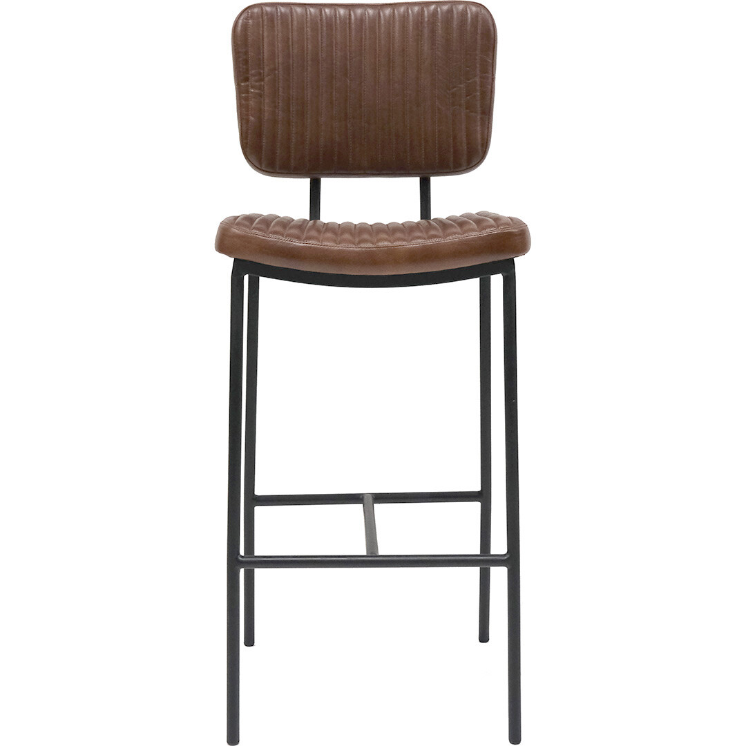 Taburete de bar Astoria - cuero acolchad box