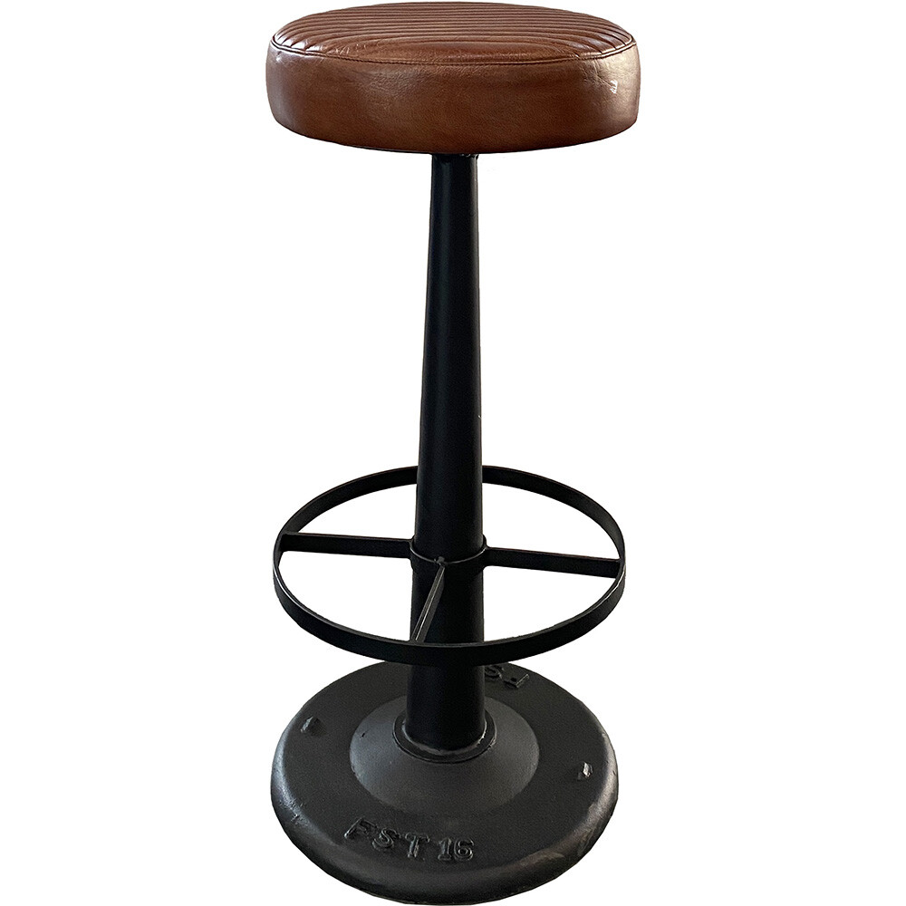 Taburete de bar Bowie con asiento de cue box