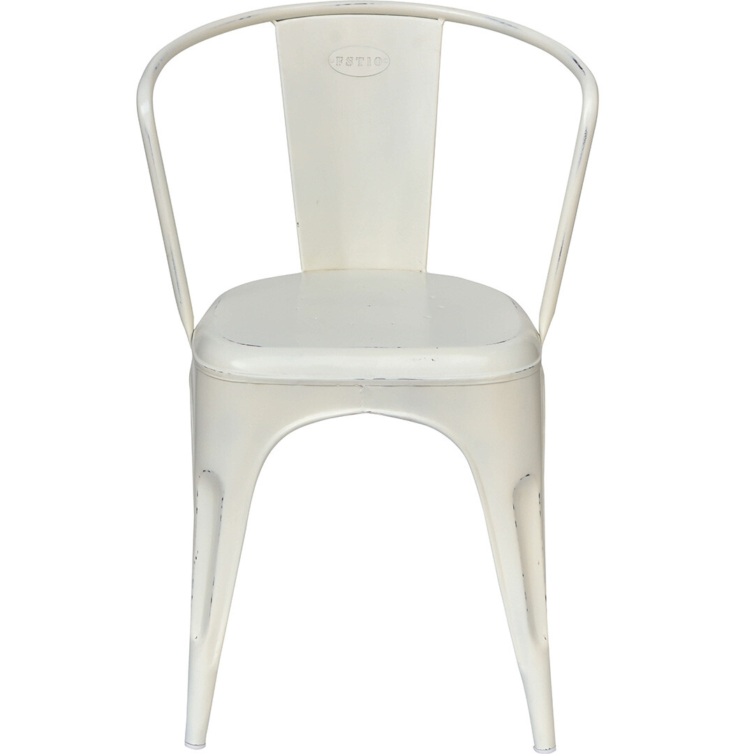 Silla de comedor Living - Blanco antiguo box