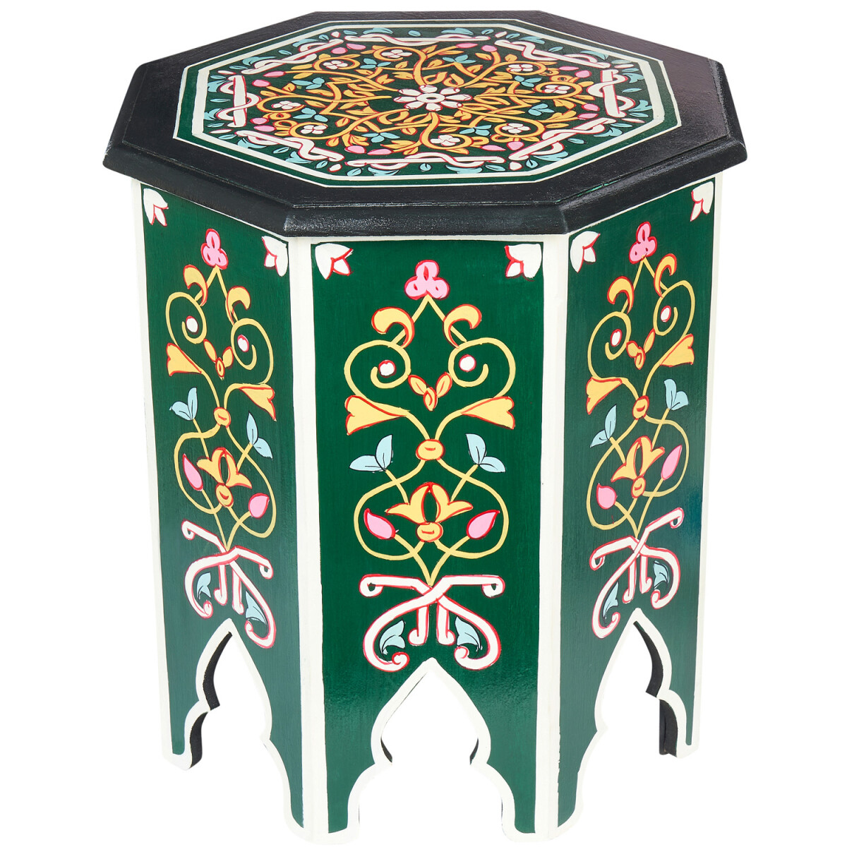 Mesita auxiliar oriental con taburete fl box
