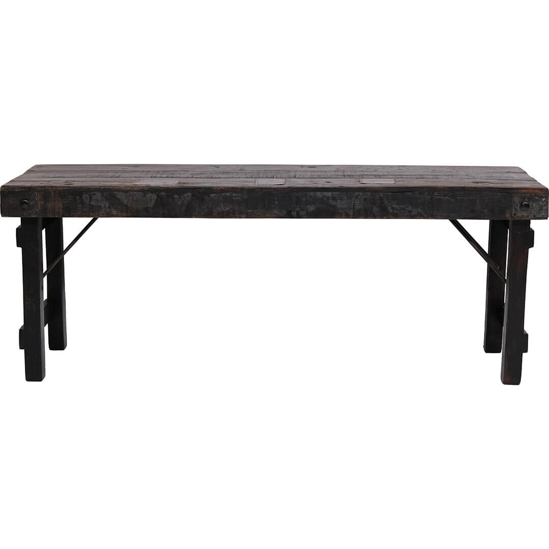 Banco de madera Amar - Negro box