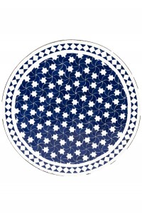 Mesa marroquí con mosaicos Estrella 80 cm | Hecha...