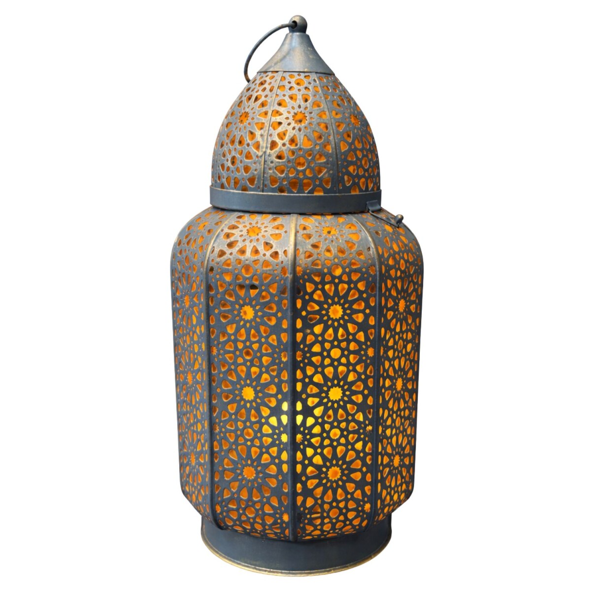 Linterna decorativa marroquí con portavelas Saavik