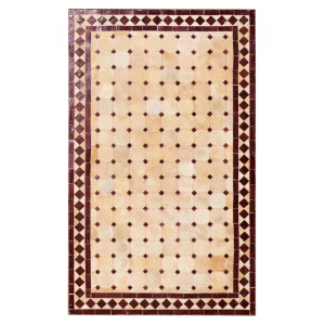 Mesa marroquí con mosaicos de Marrakech, 100 x 60...