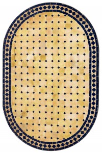 Mesa marroquí con mosaicos de Marrakech, 120 x 80...