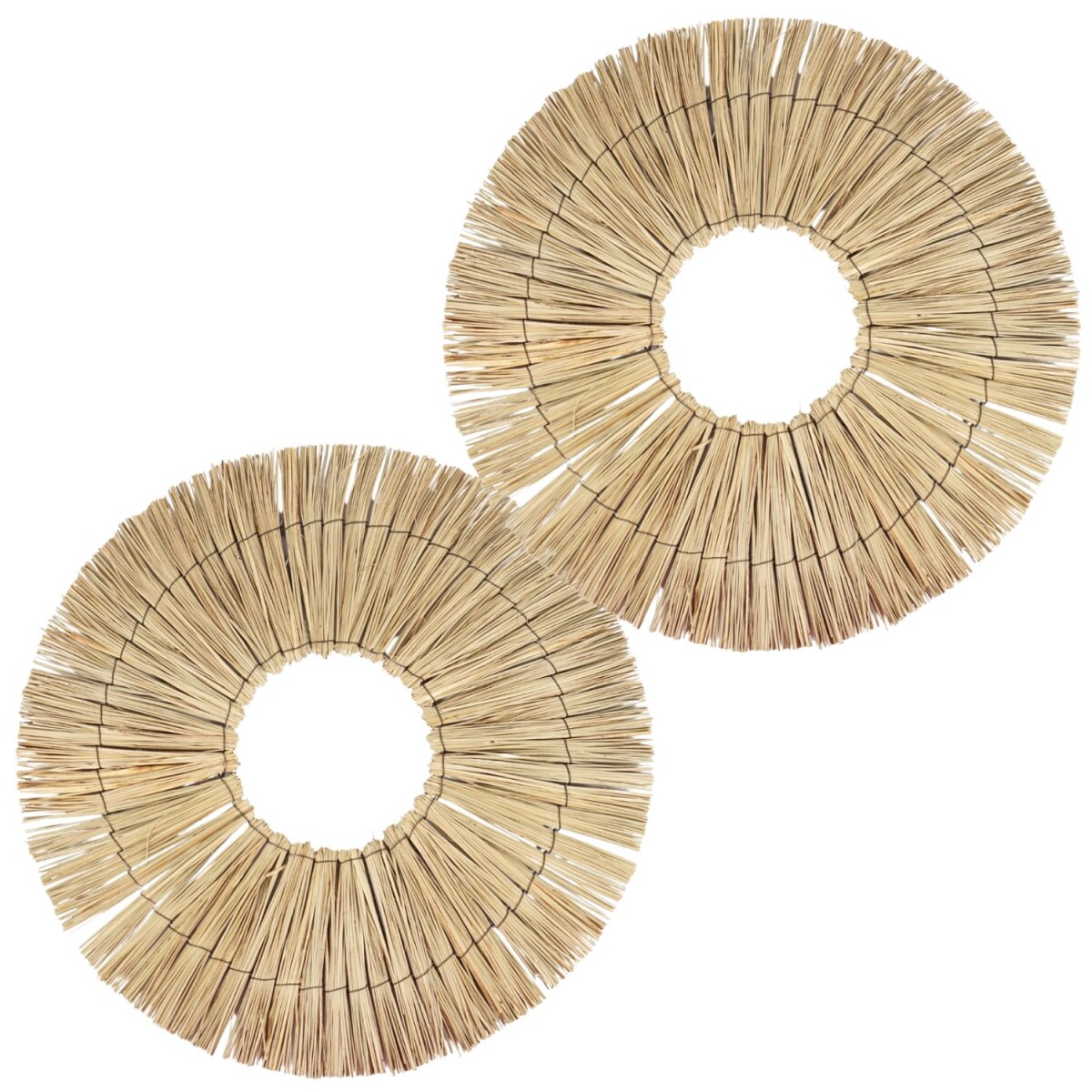 Decoración de pared de ratán estilo boho, jueg