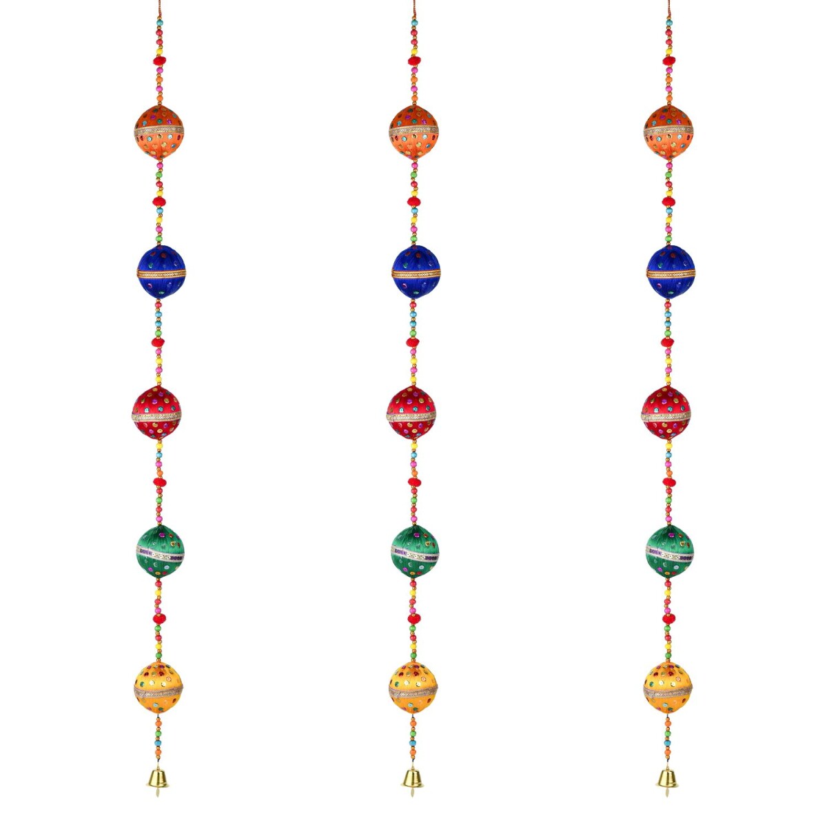 Lote de 3 colgantes decorativos «Chakra» multico