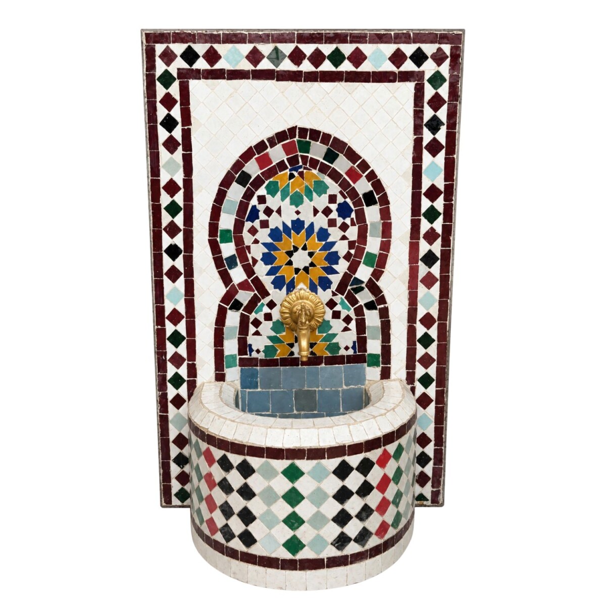 Fuente marroquí de mosaico 03-73  box