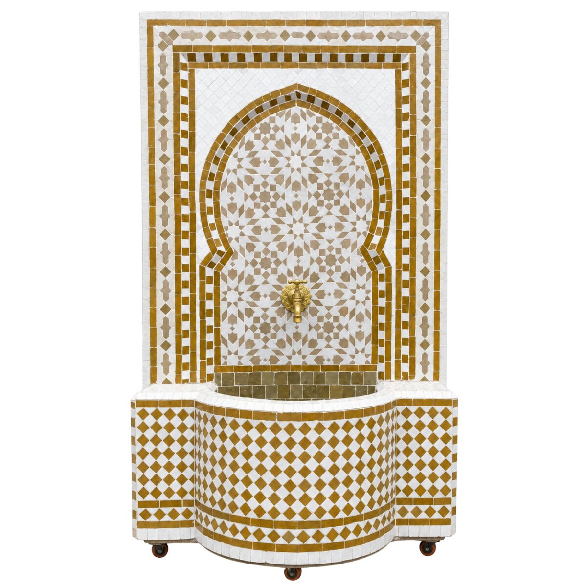 Fuente de mosaico Marruecos 05-65 | Blan box