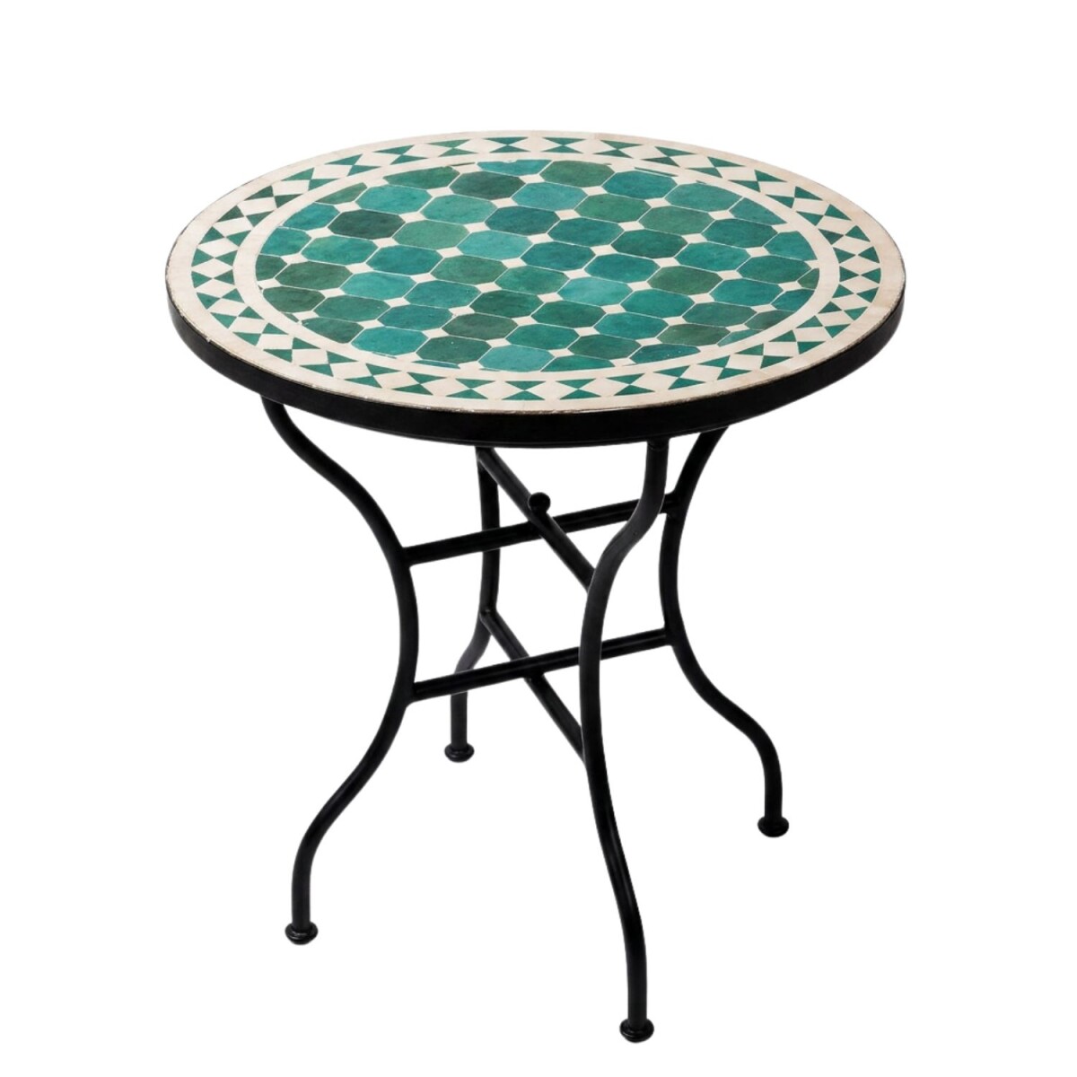 Mesa marroquí de mosaico de Marra box