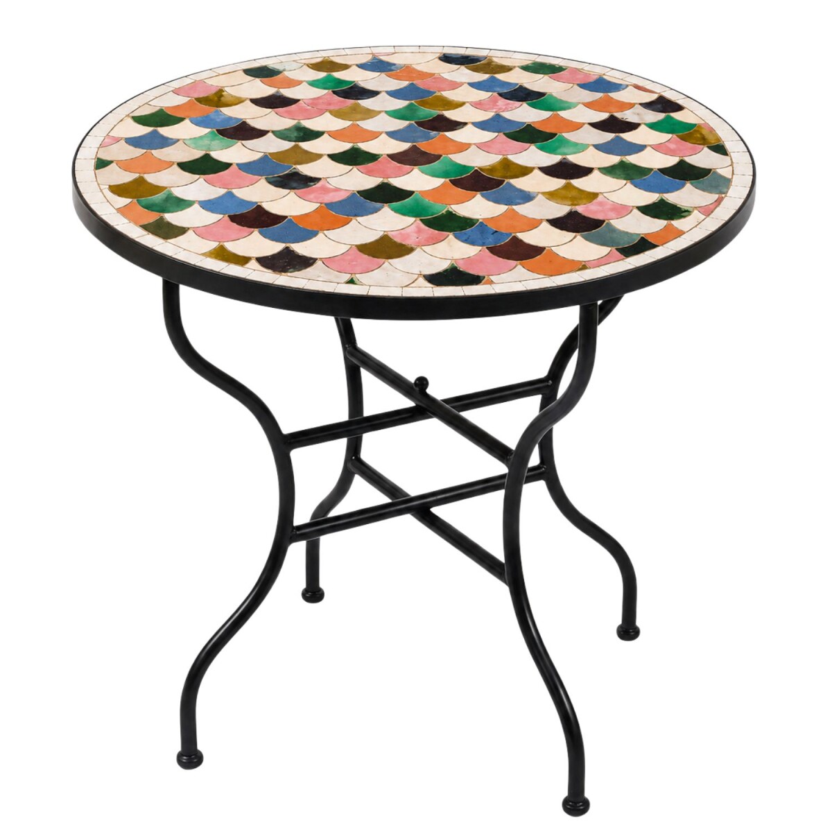 Mesa de mosaico Manarola, multicolor, &O box
