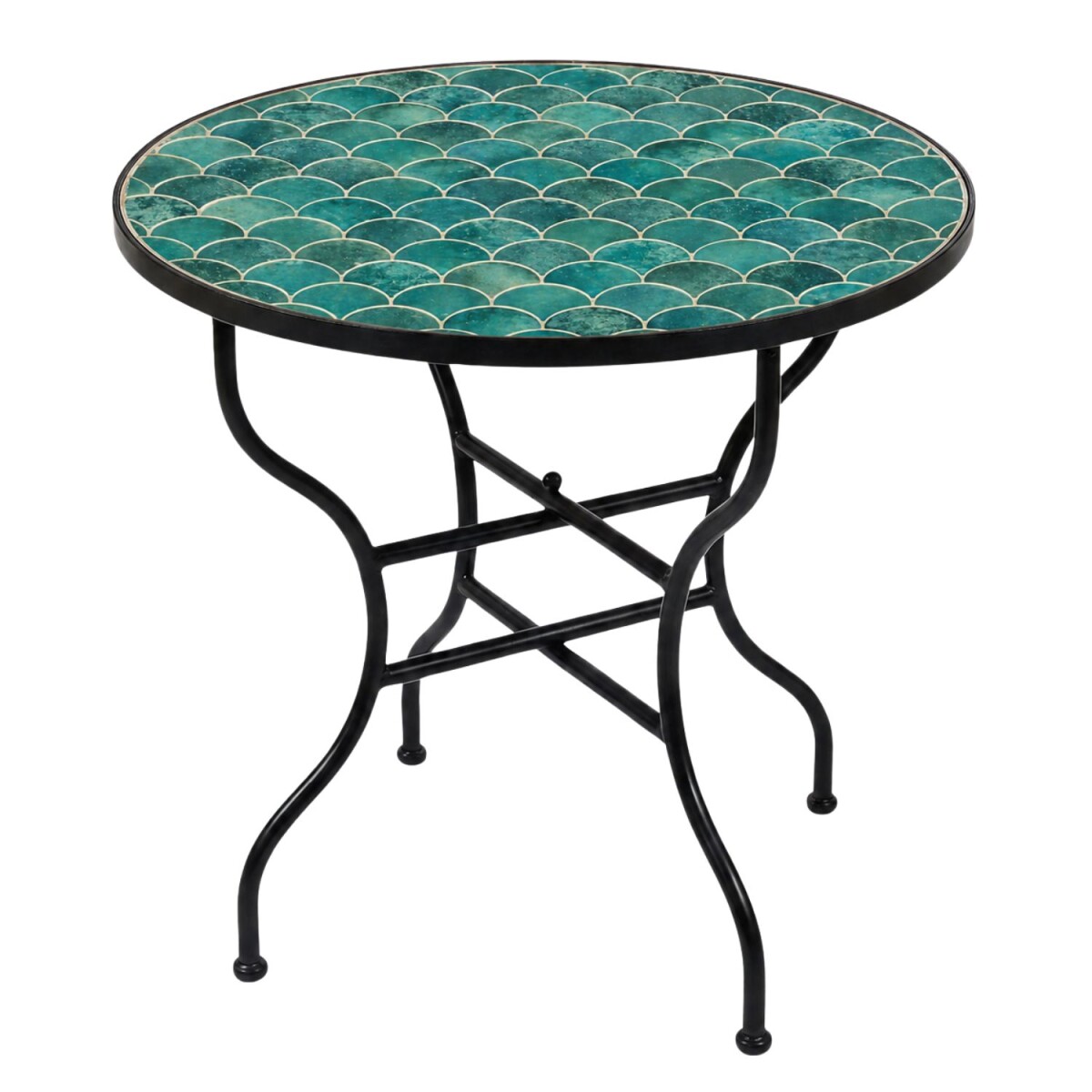 Mesa de mosaico Friglia verde, Ø  box