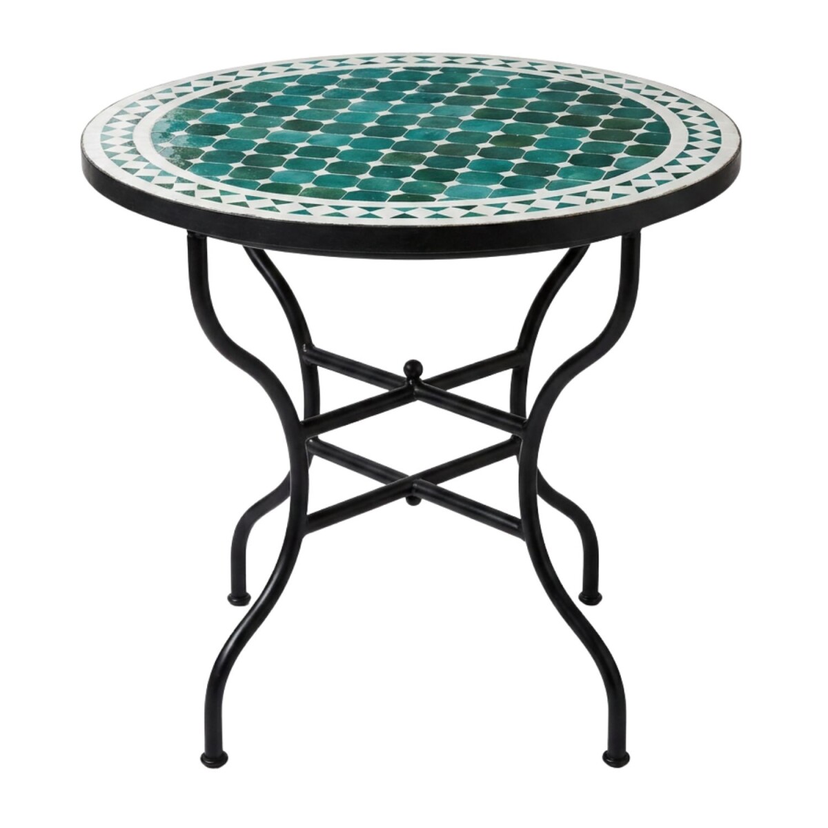 Mesa marroquí con mosaico de Marr box