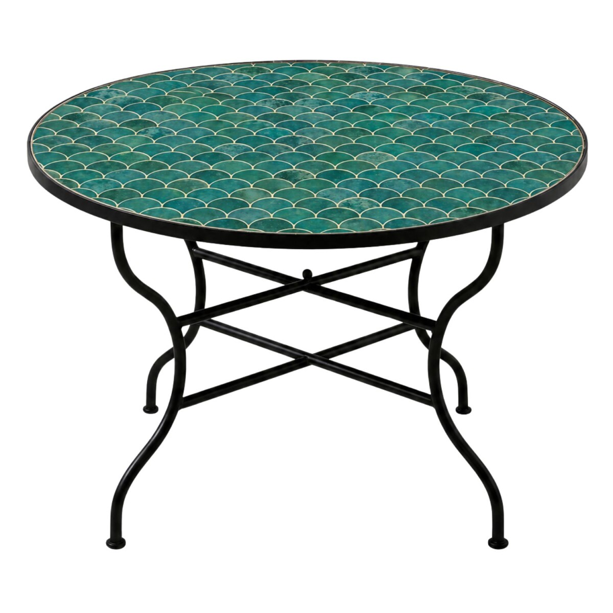 Mesa de mosaico Friglia verde, Ø  box