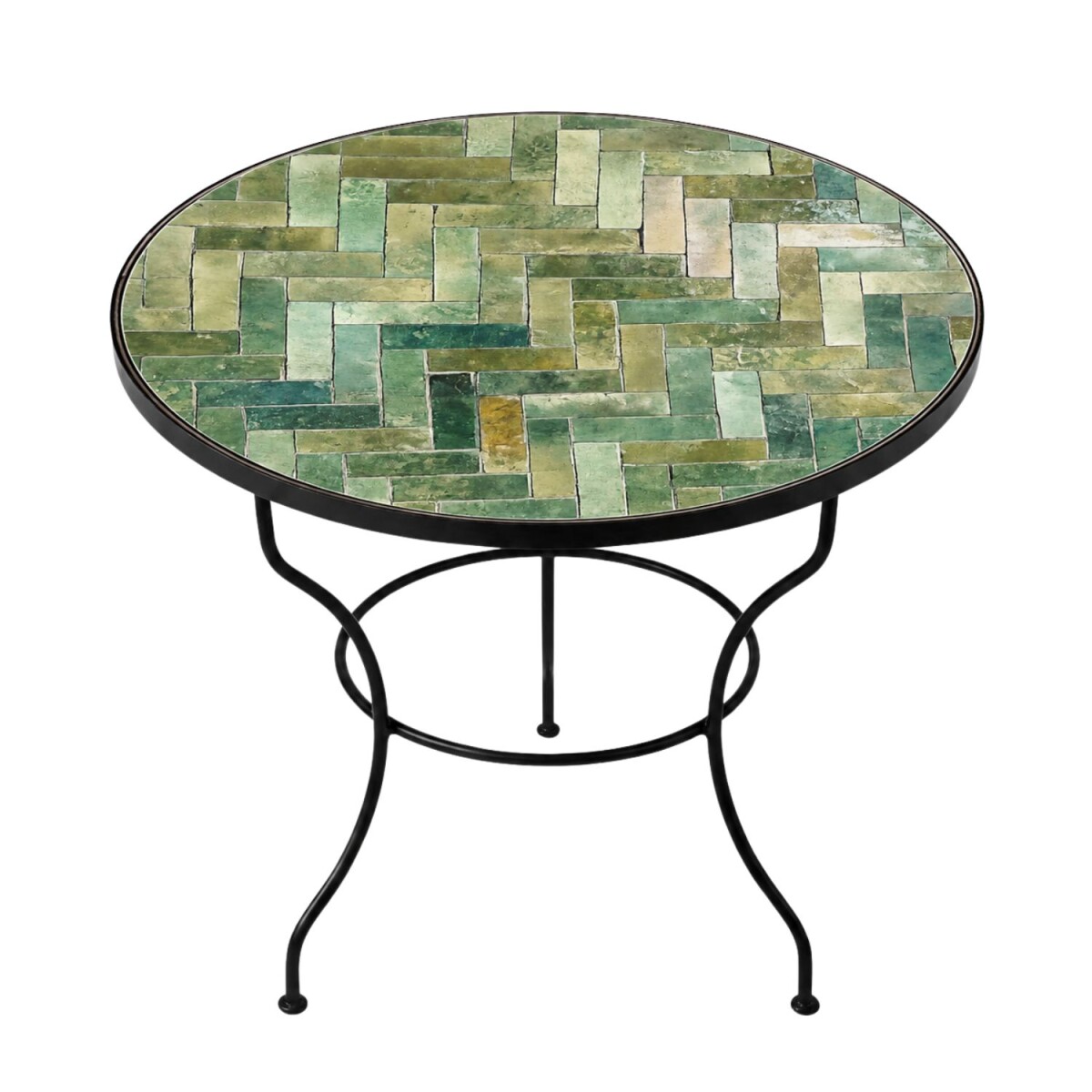Mesa de centro de mosaico «Gordes», verde, &Osla