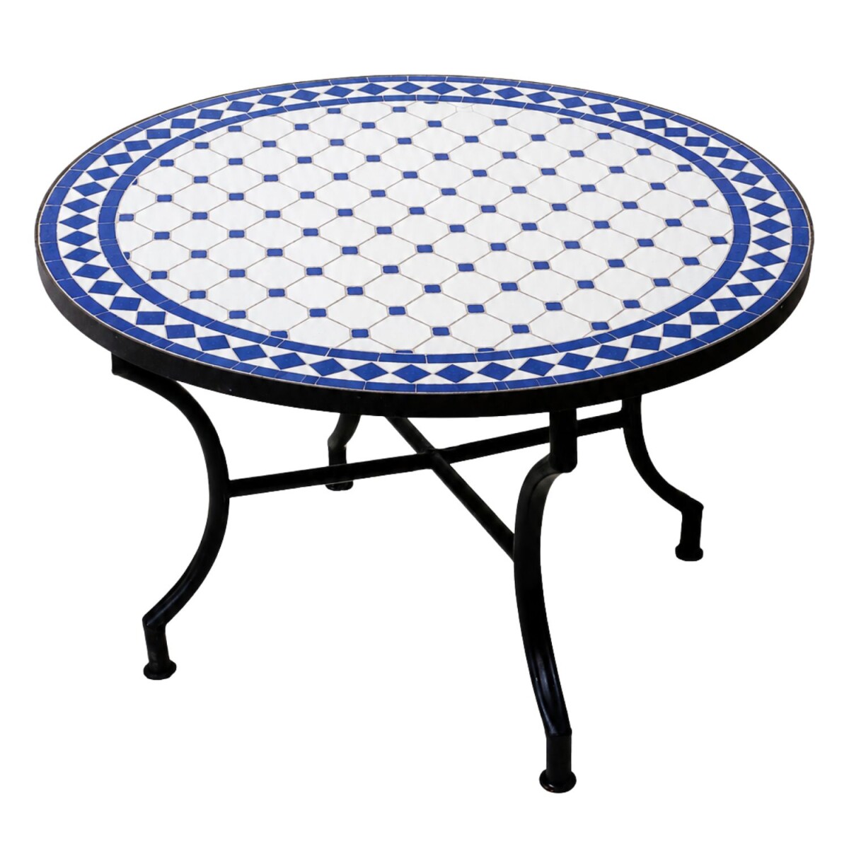 Mesa de centro marroqu&iacute; con mosaico,...