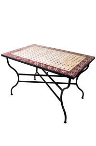 Mesa marroquí con mosaico «Sol», color...