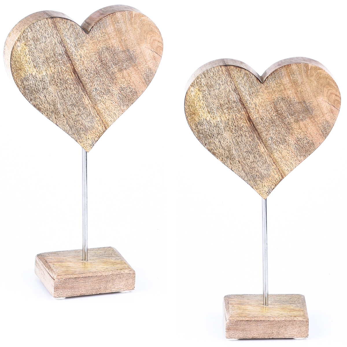 Juego de 2 figuras decorativas «Corazón Amour&r