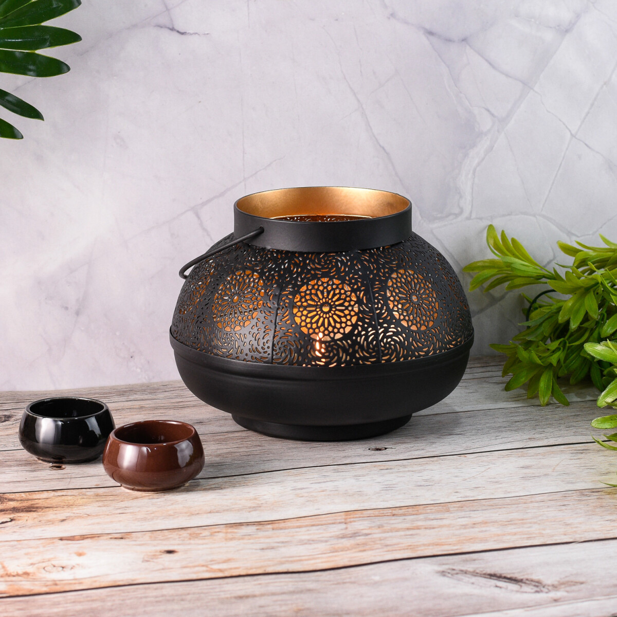 Portavelas para velas de té con d box