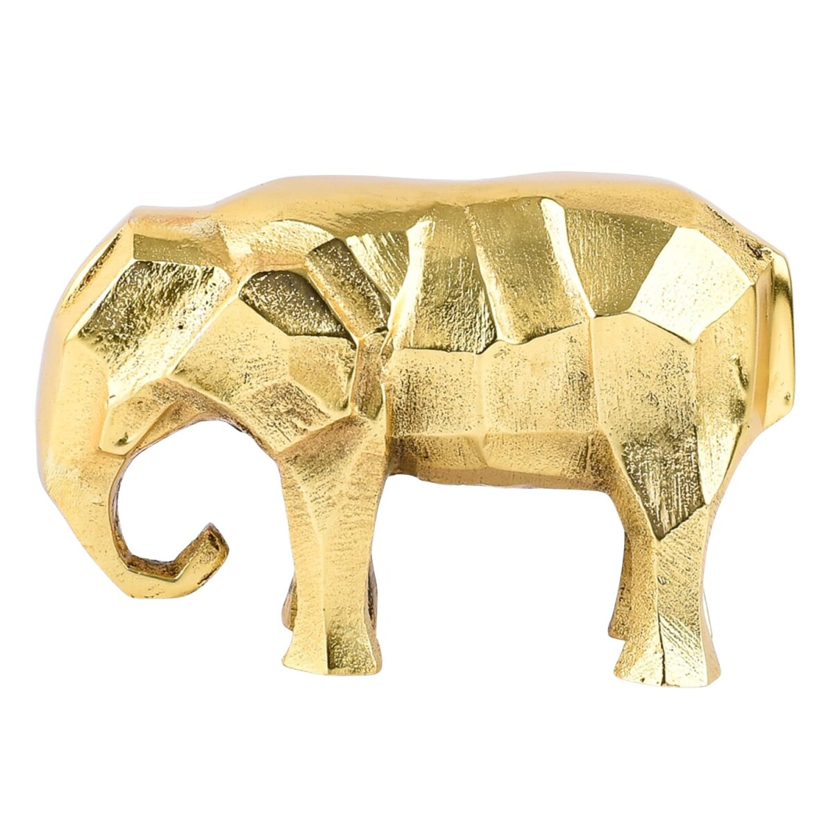 Figura de animal para decorar la mesa: elefante dorado