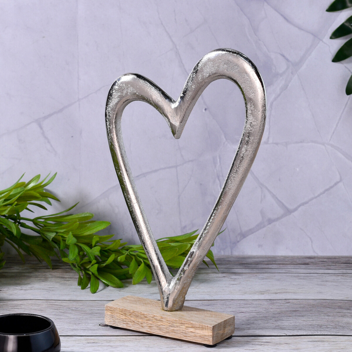 Figura decorativa en forma de corazón, objeto decorat