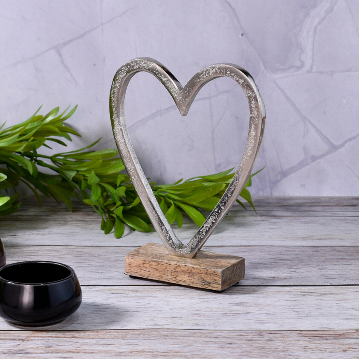 Figura decorativa en forma de corazón, objeto decorat