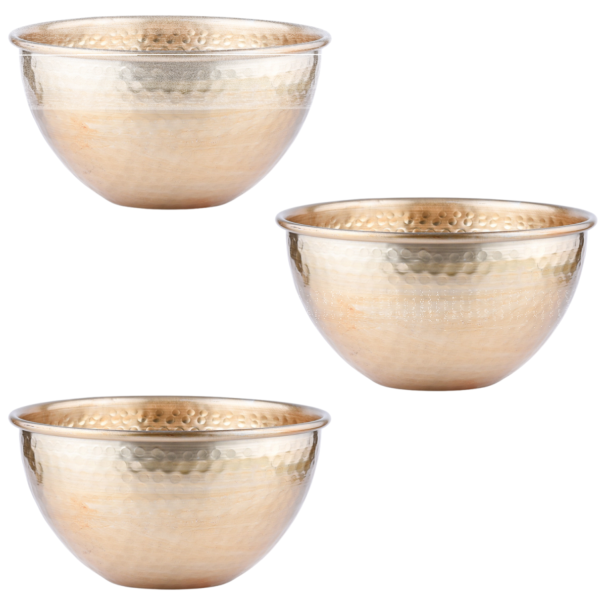 Plato de servir vintage de 3 piezas, modelo Erla Gold, 24 cm