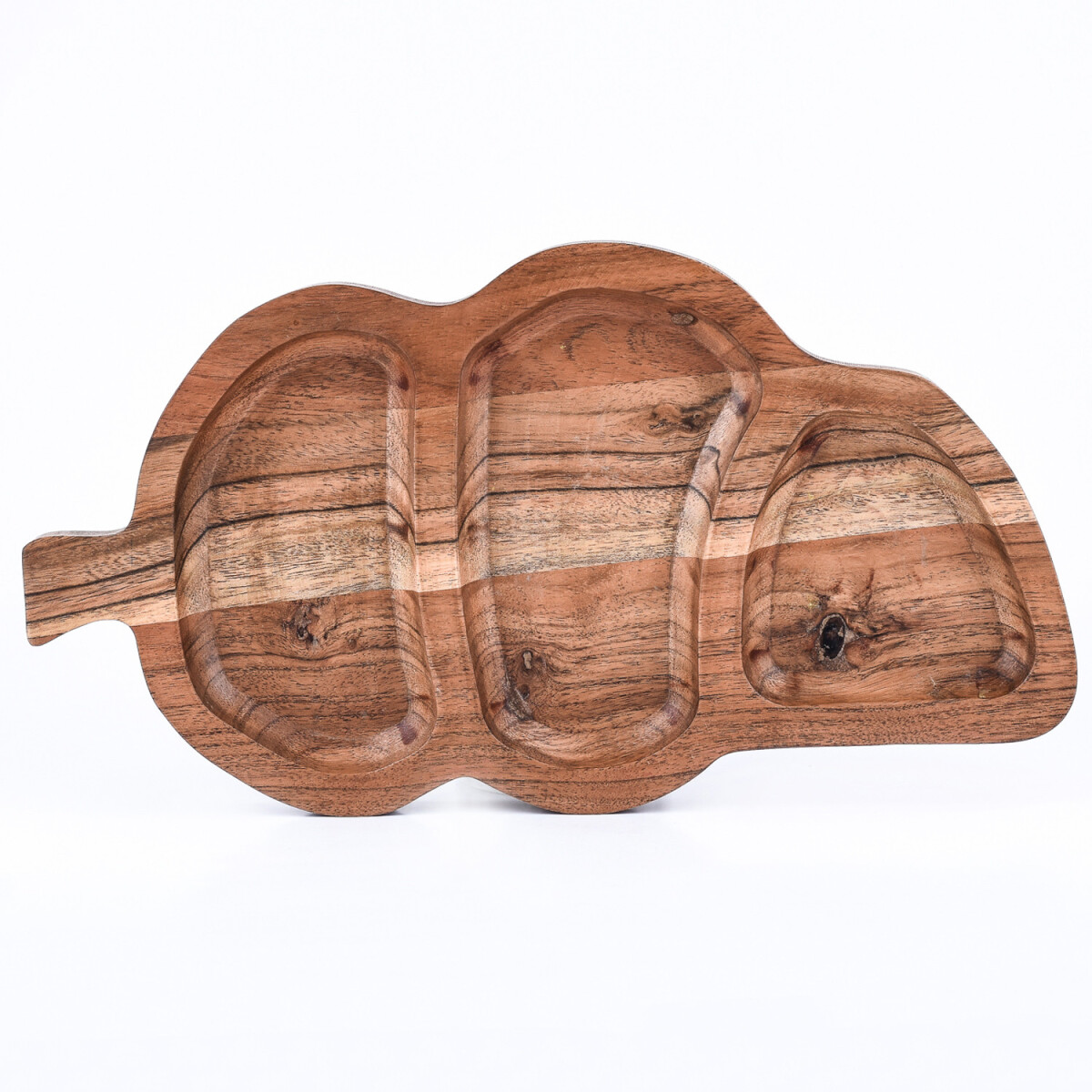 Bandeja de madera de acacia «Leaf& box