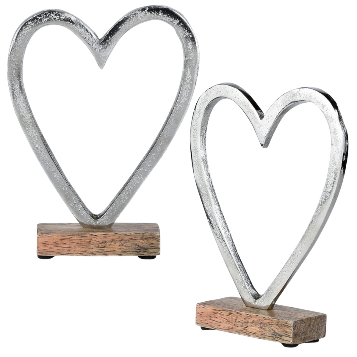 Juego de 2 figuras decorativas en forma  box