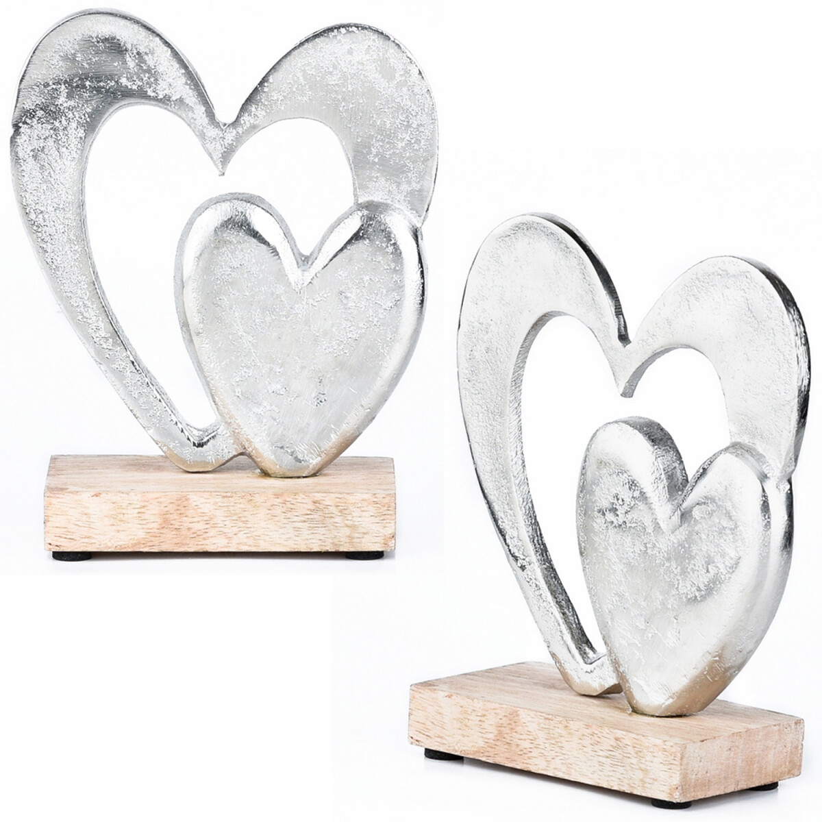 Juego de 2 figuras decorativas «Love», objeto de