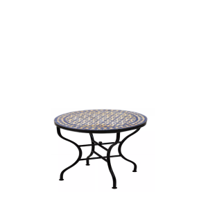 Mesa marroquí de mosaico Albaicín, beige y...