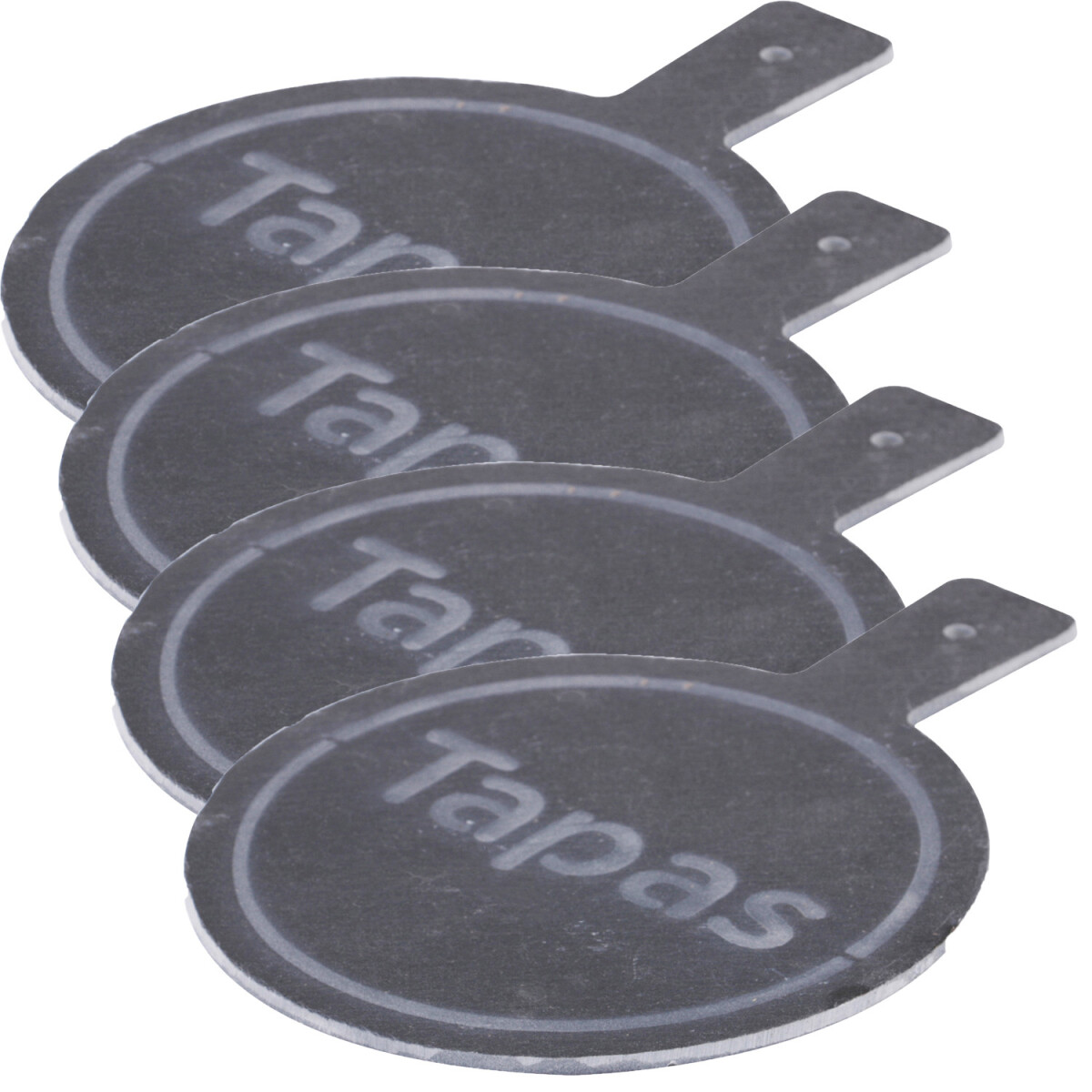 Juego de 4 tablas de pizarra para tapas  box