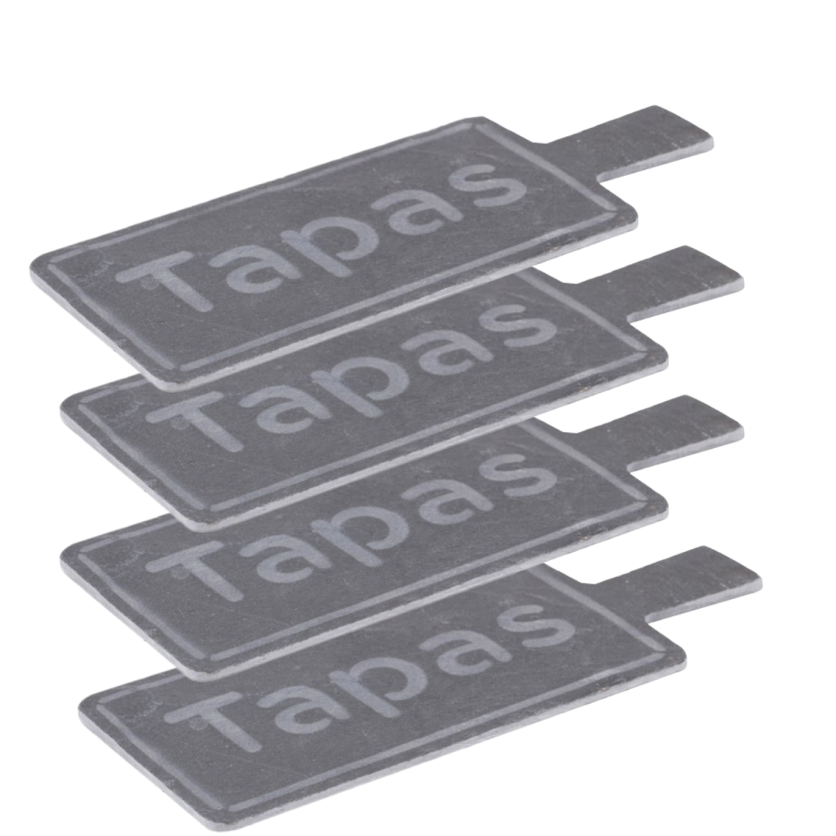 Juego de 4 bandejas de pizarra para tapa box