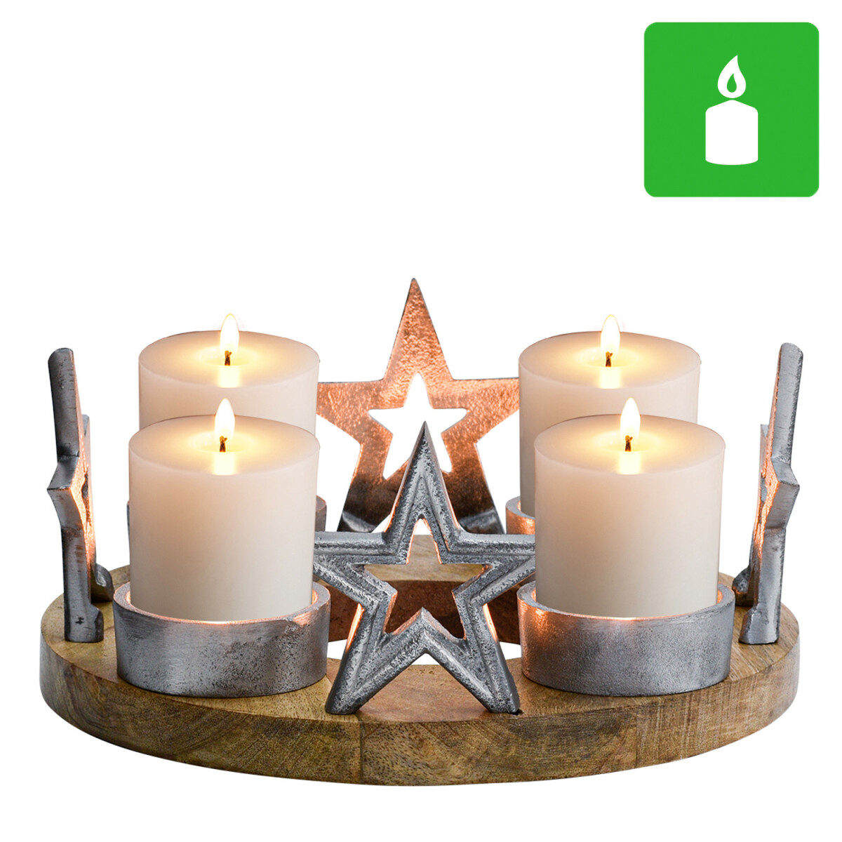 Corona de Adviento, decoración na box
