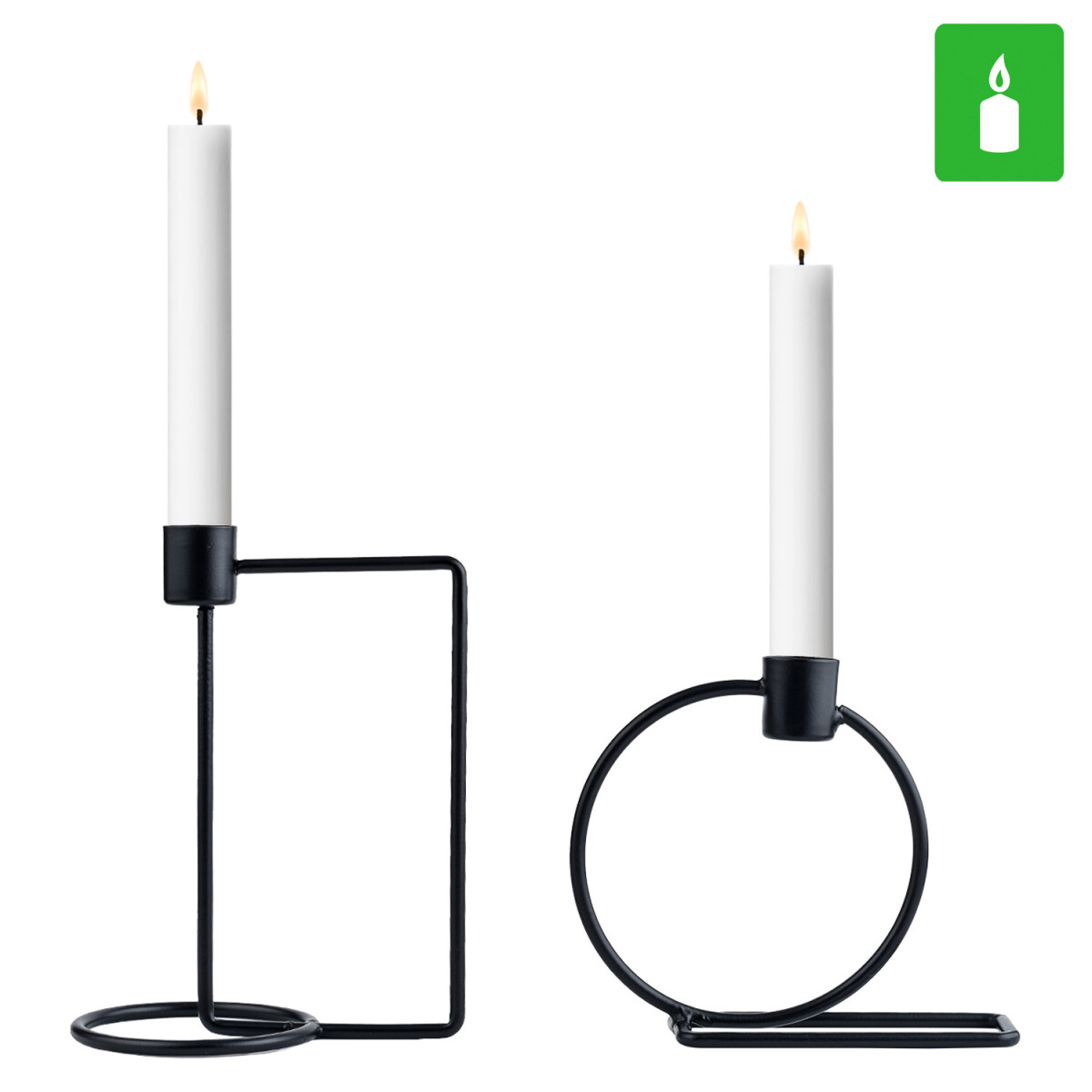 Juego de 2 candelabros de diseño  box