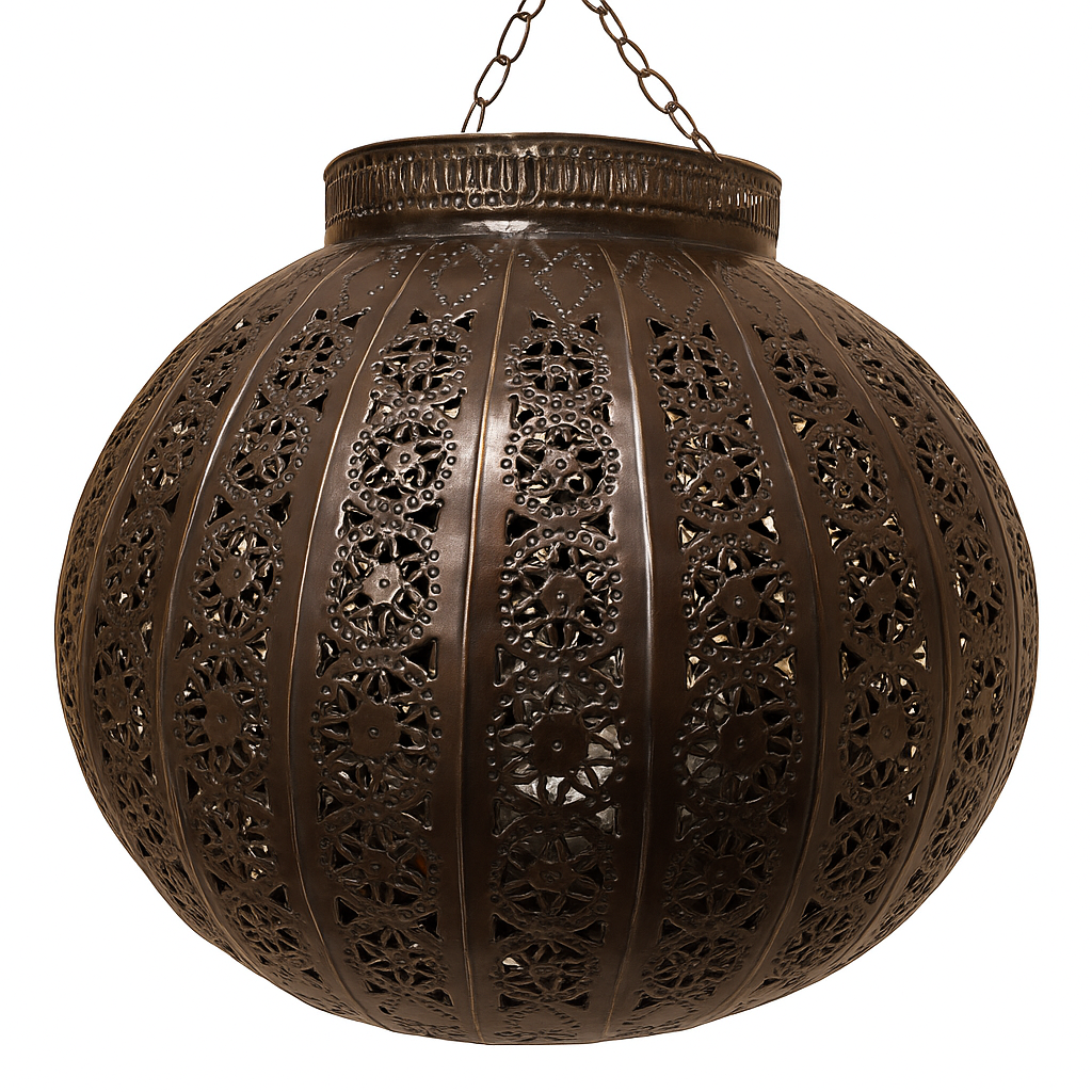 Lámpara de techo Orient Candan, color bronce, &Oslash