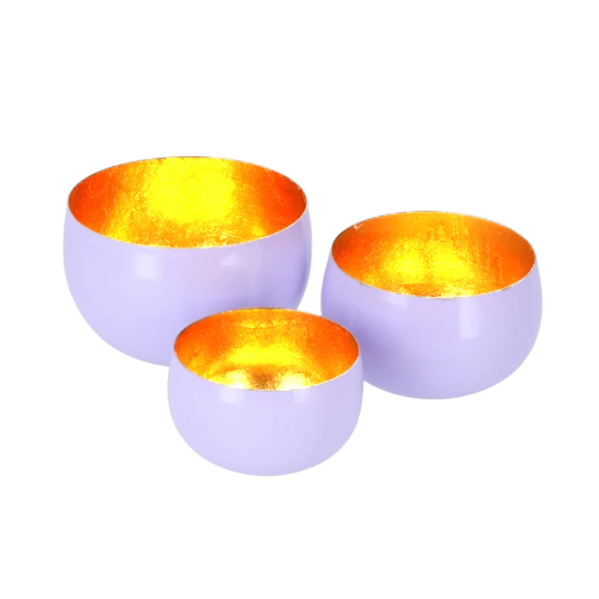 Juego de 3 portavelas decorativos &laquo box