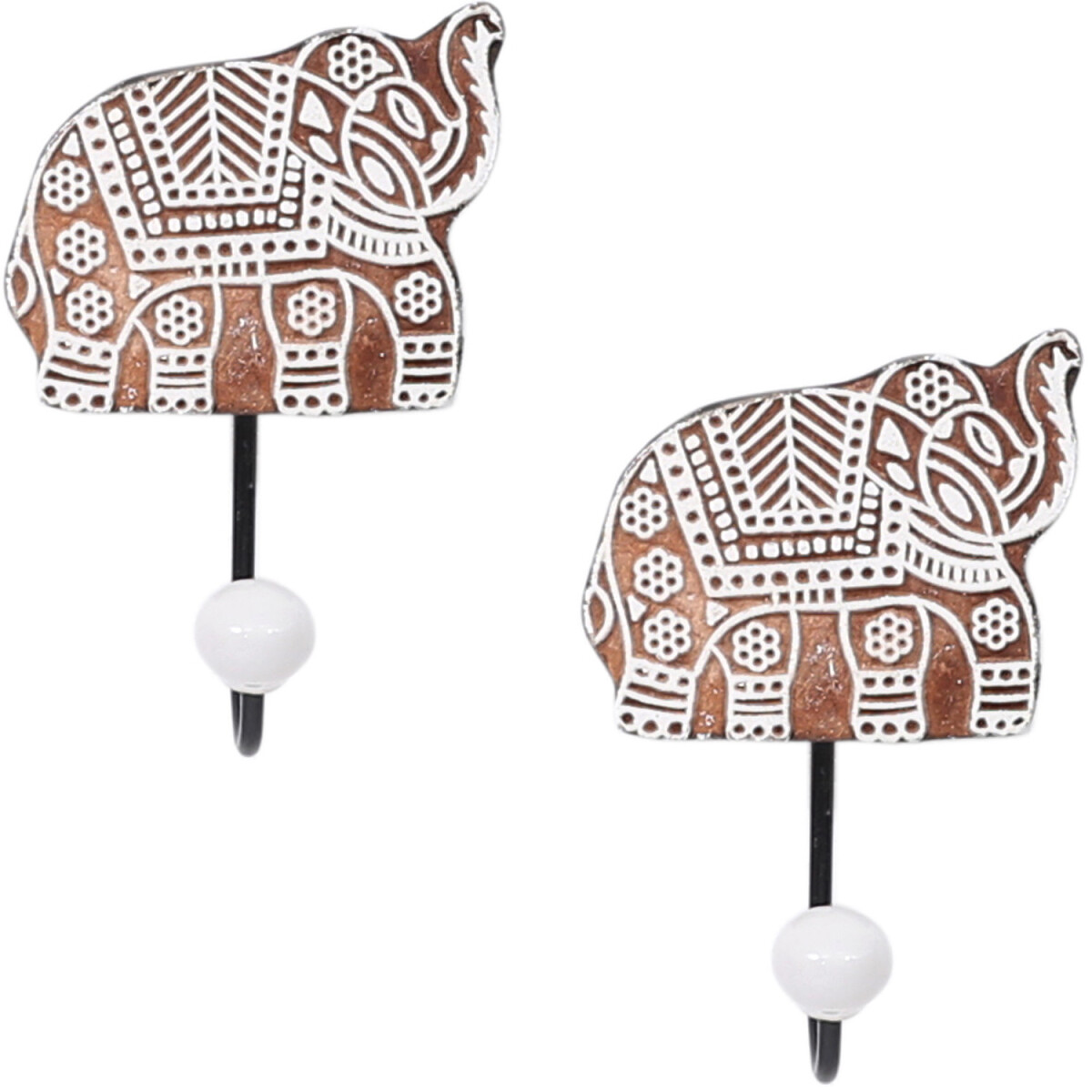 Juego de 2 ganchos decorativos de estilo boho para la...
