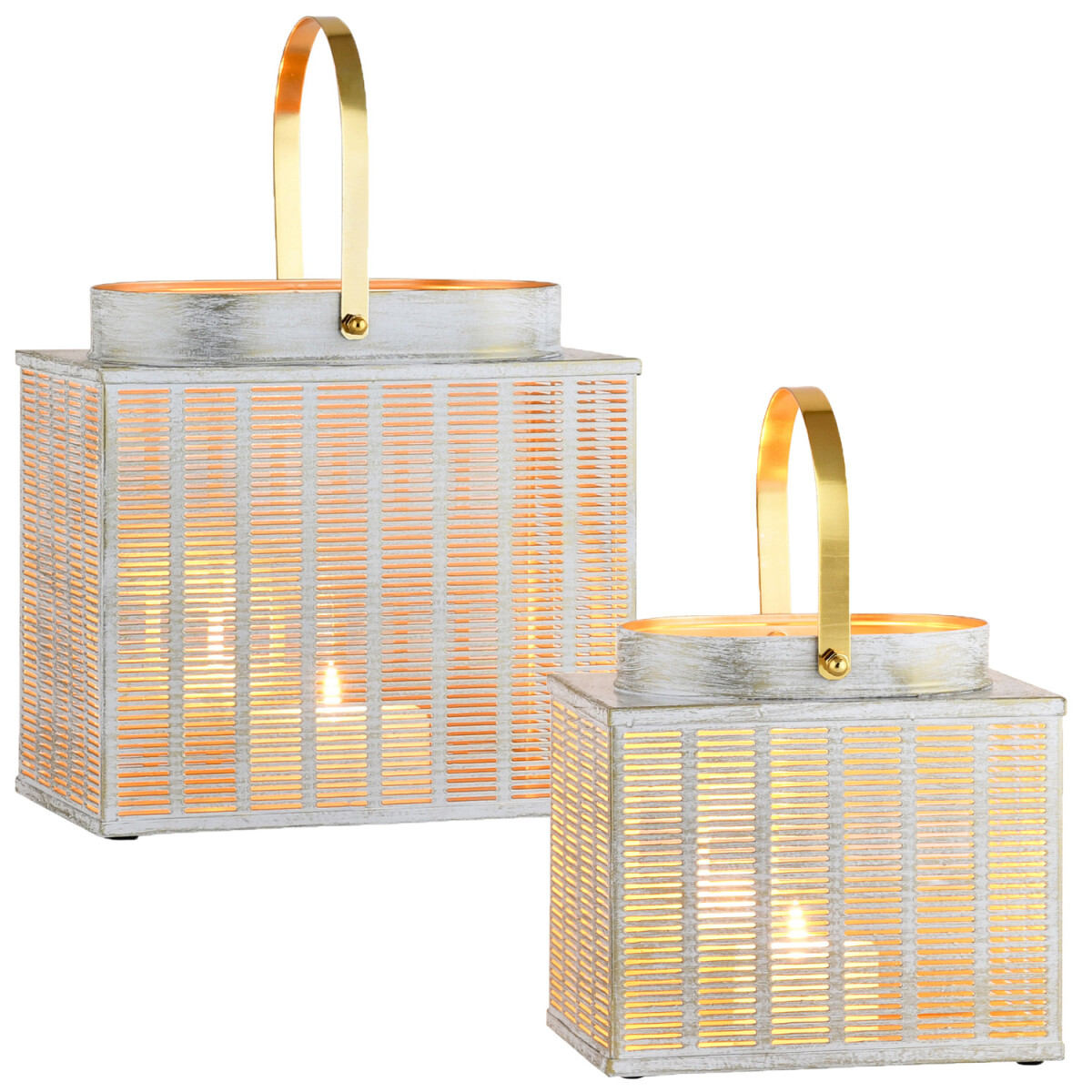 Juego de 2 farolillos decorativos de est box