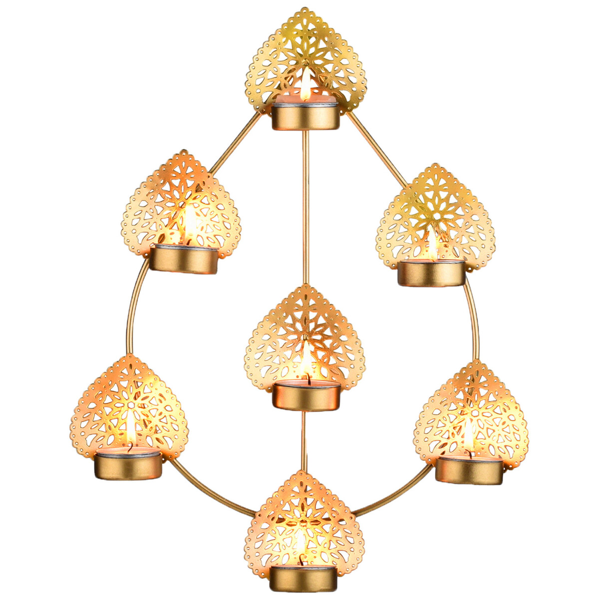 Portavelas de pared de estilo oriental, decoración de