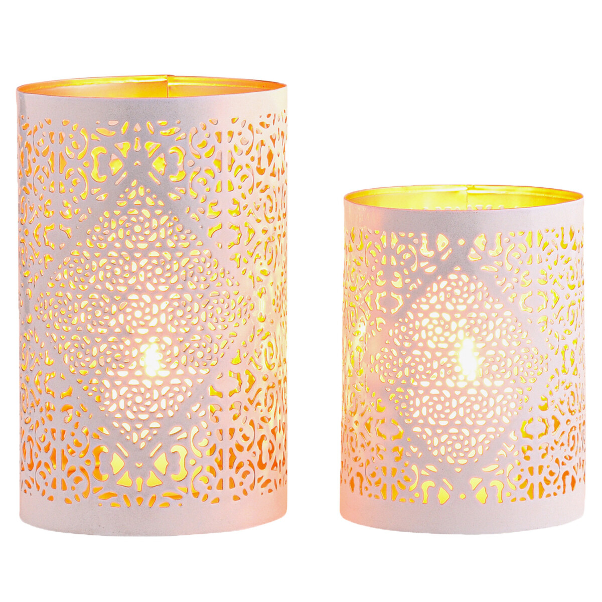 Juego de 2 portavelas decorativos orient box