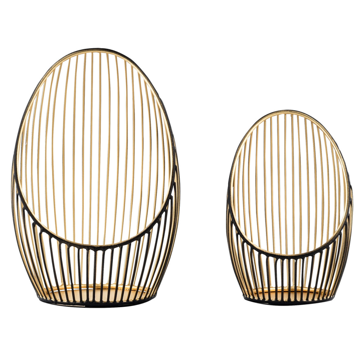 Juego de 2 portavelas decorativos de est box