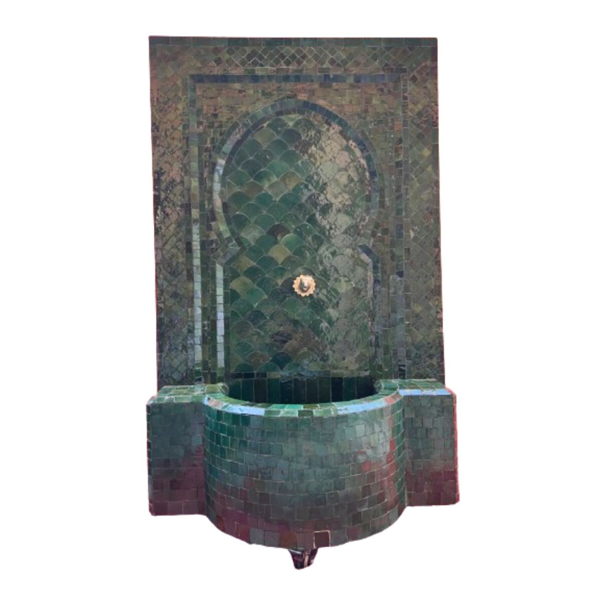 Fuente de jardín marroquí con mosaicos, 128 cm