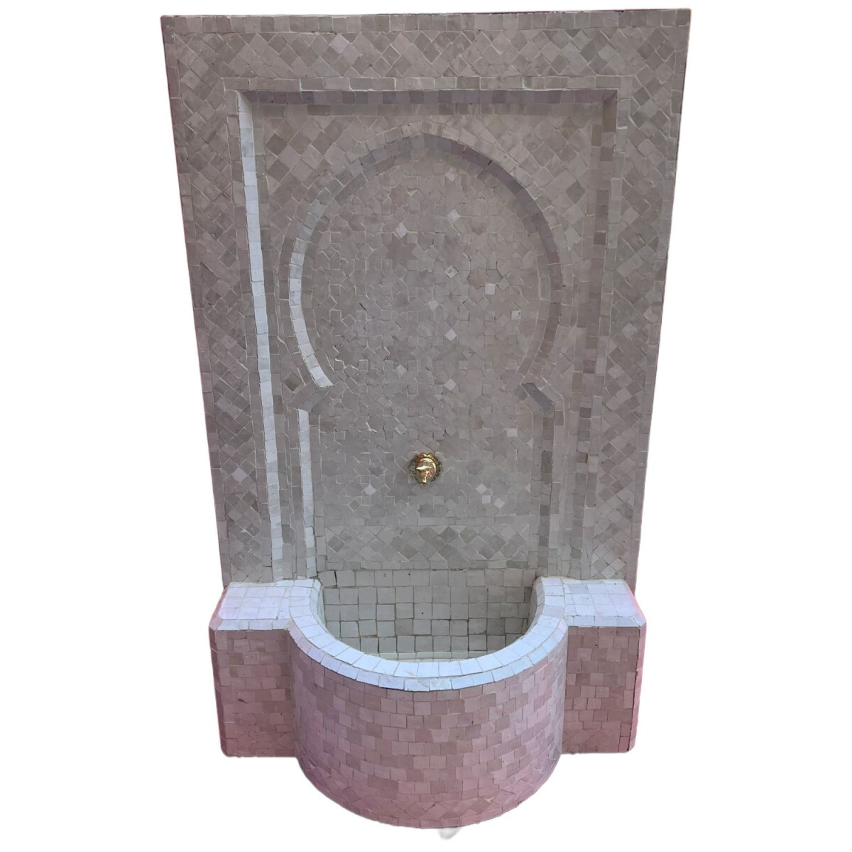 Fuente de jardín marroquí con mosaicos, 128 cm