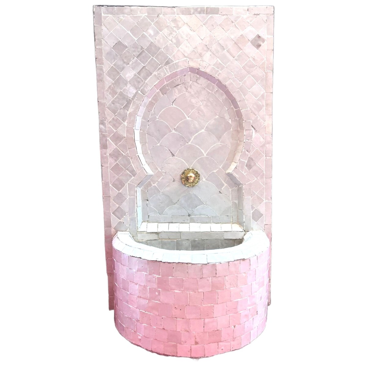 Fuente de jardín marroquí con mosaicos, 75 cm 
