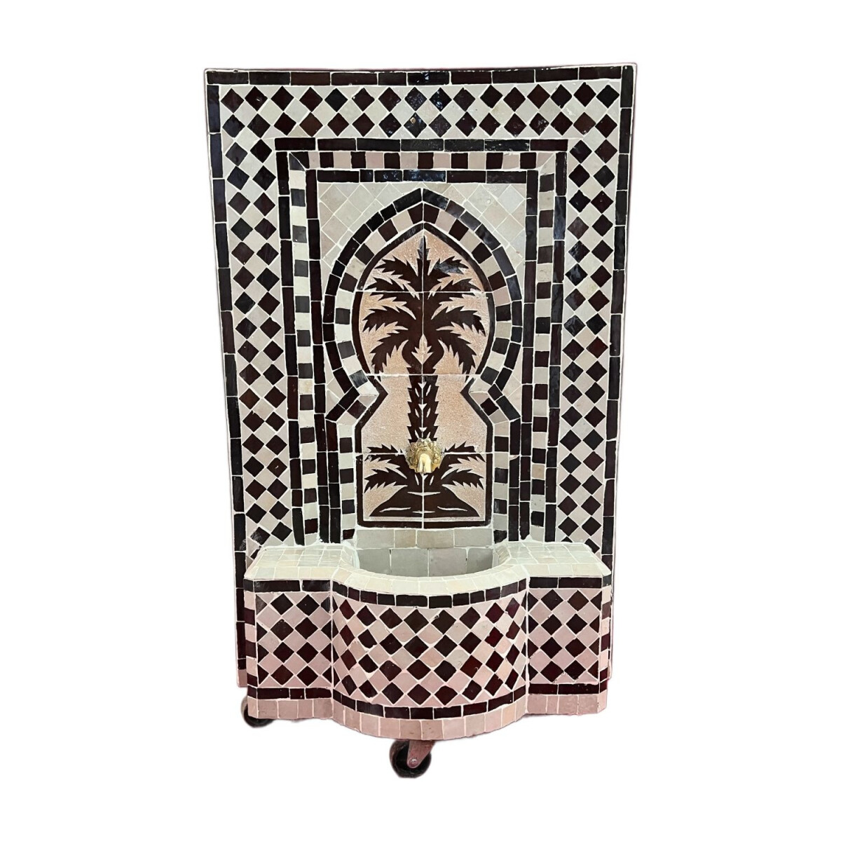 Fuente de jardín marroquí con mosaicos, 84 cm 