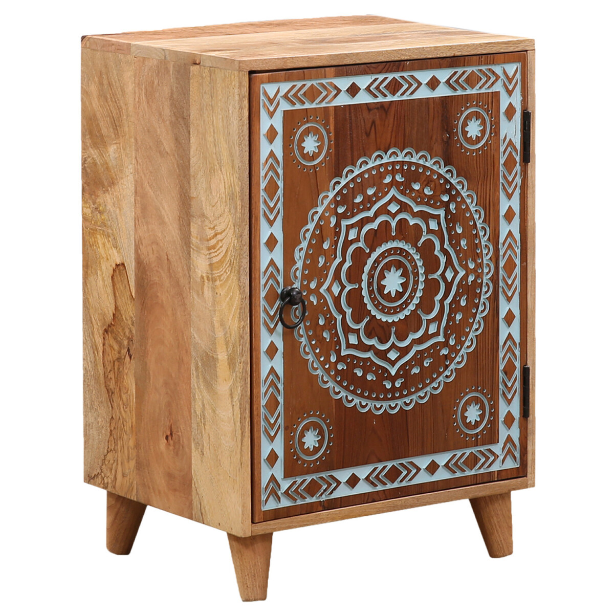 Muebles boho: mesita de noche, mesita au box