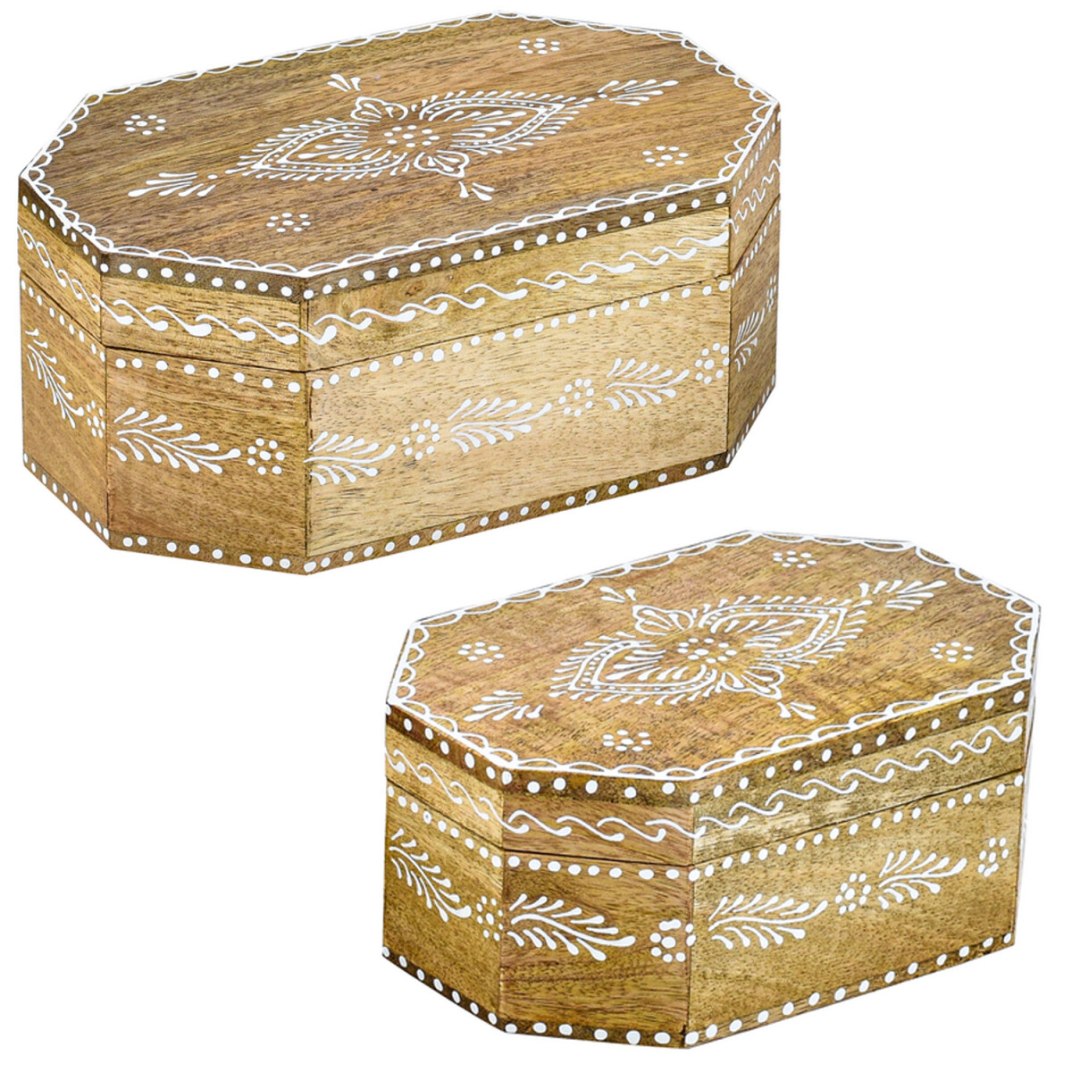 Lote de 2 cajas decorativas de estilo bo box